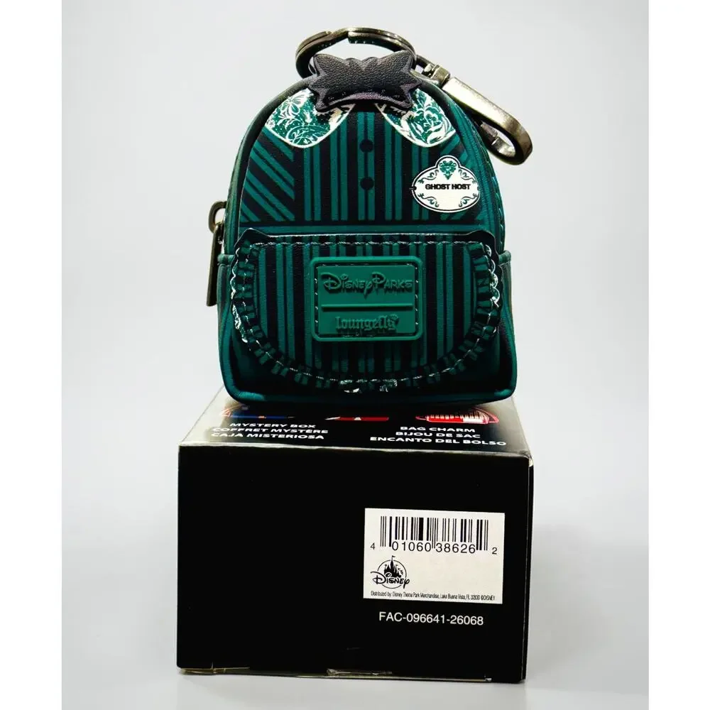 Disney Parks Loungefly Haunted Mansion Ghost Host Dress Cast Member Bag Charm